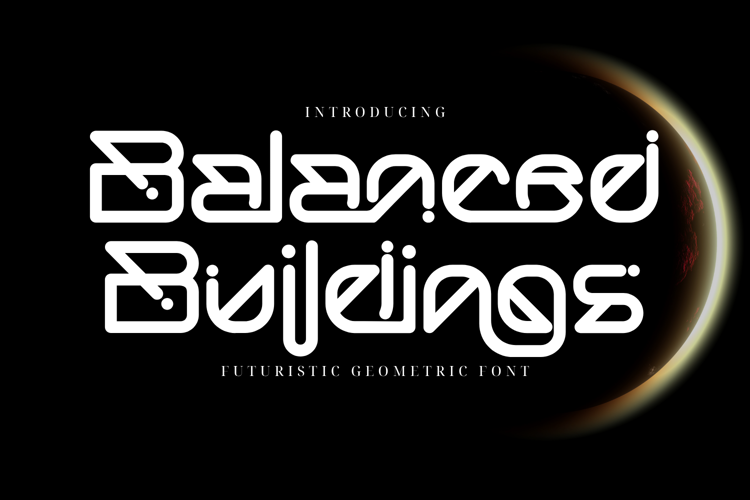Preview of Balanced Buildings Font