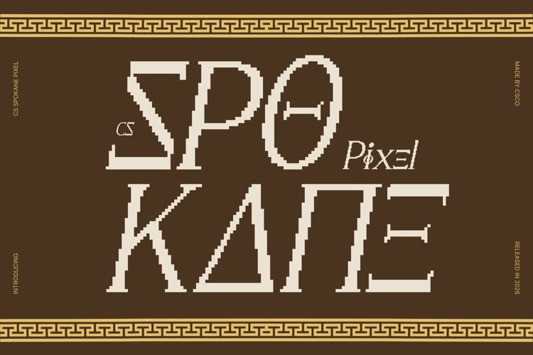Preview of CS Spokane Pixel Font