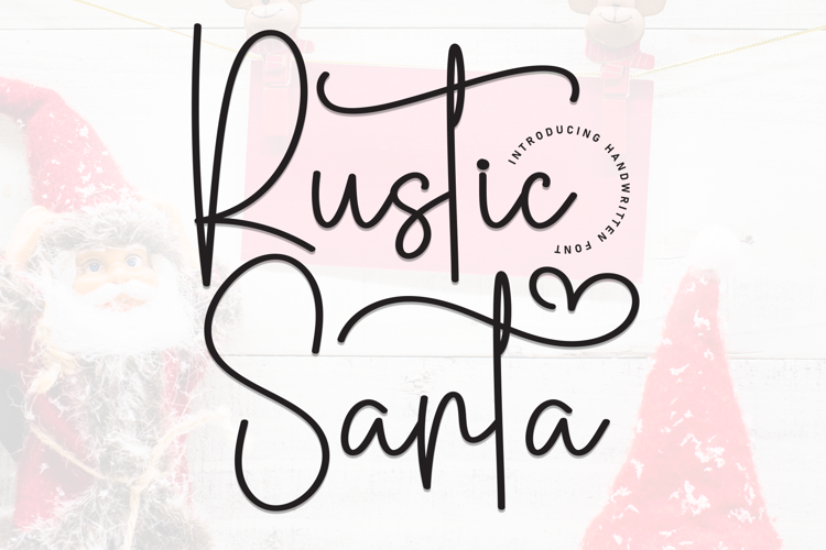 Preview of Rustic Santa Font