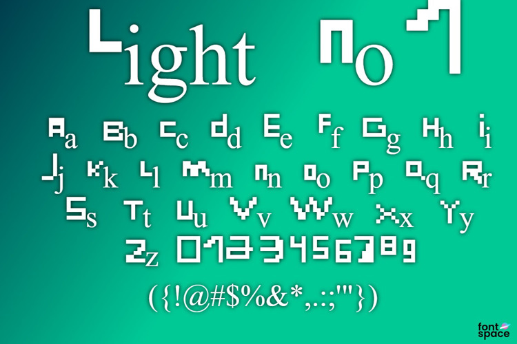 Light No 1 Font