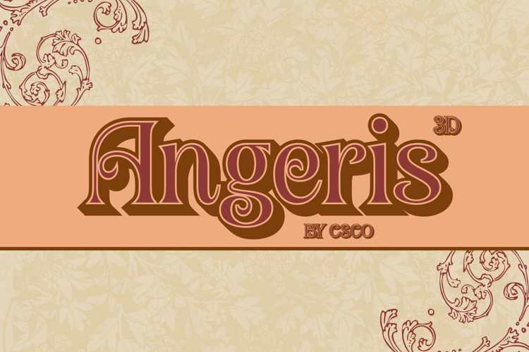 Angeris 3D Font