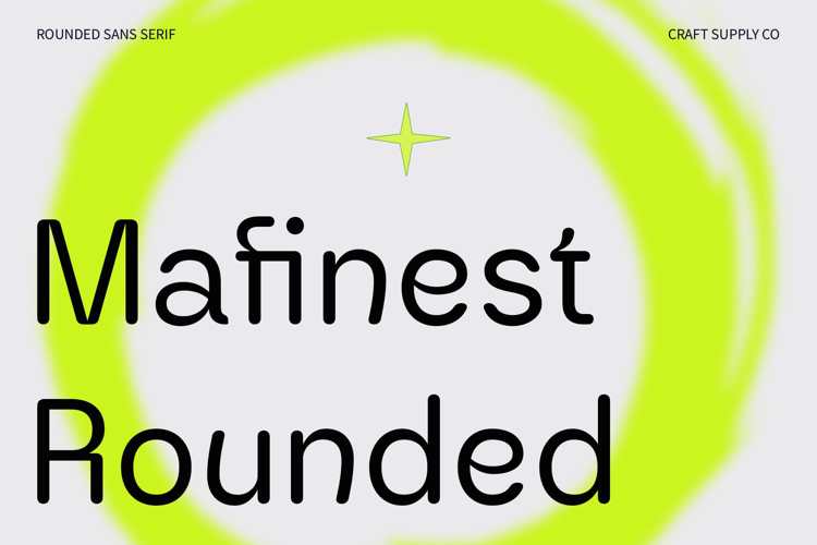 Mafinest Rounded Font