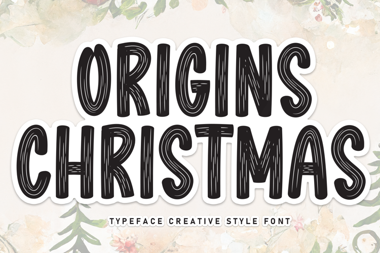 Preview of Origins Christmas Font