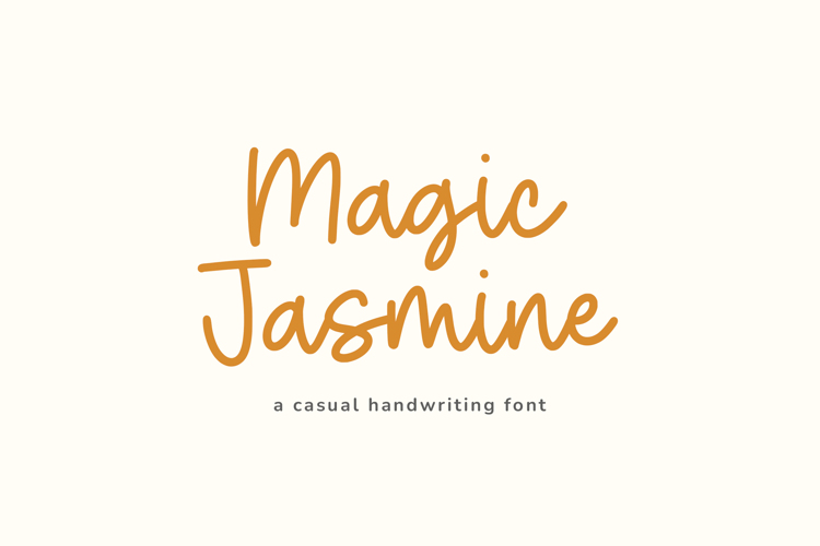 Preview of Magic Jasmine Font