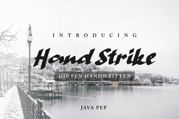 Hand Strike Font