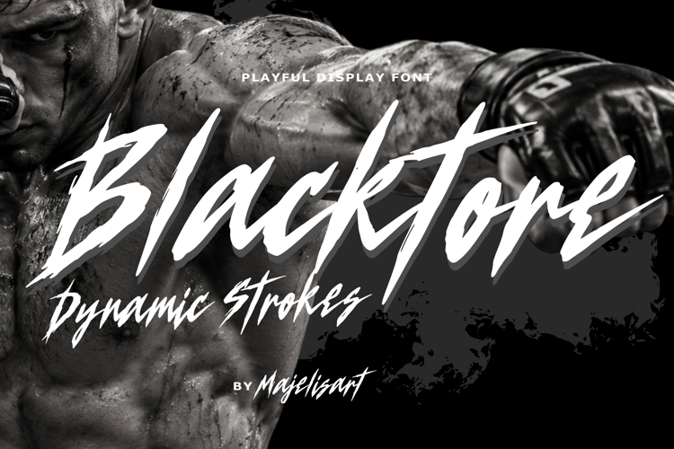 Preview of Blacktore Font