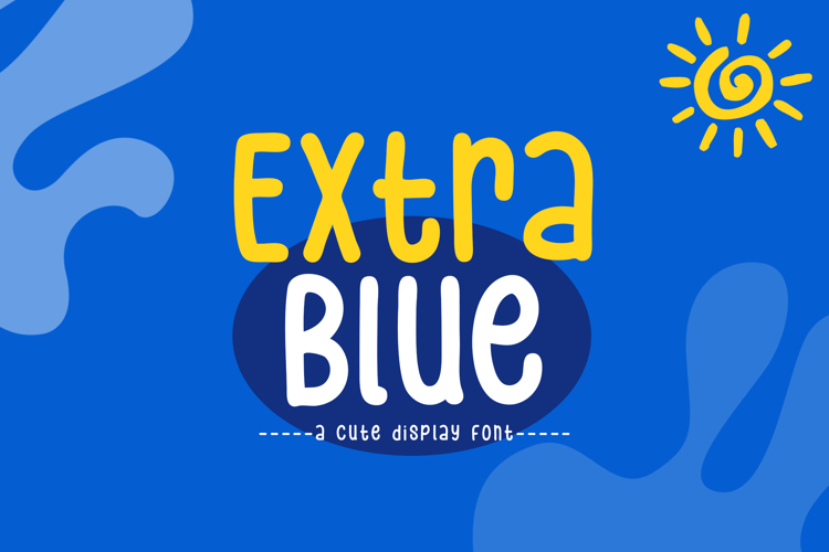Preview of Extra Blue Font