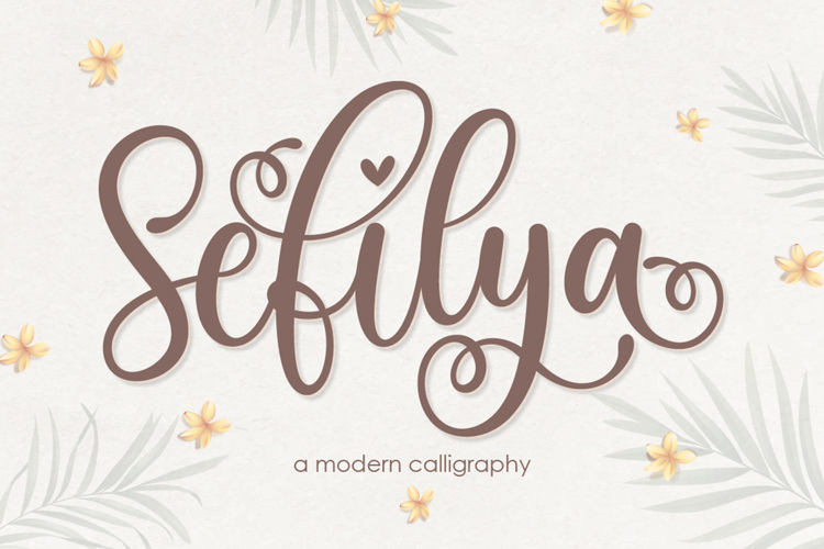 Preview of Sefilya Swash Font