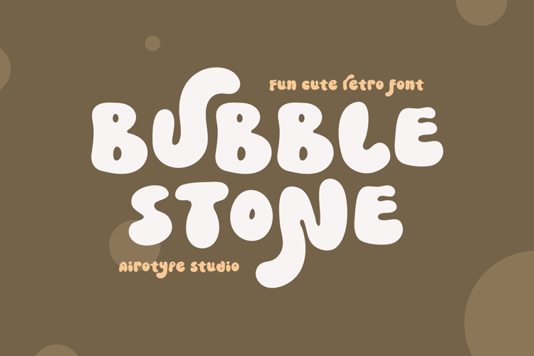 Preview of Bubble Stone Font