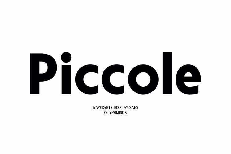 Preview of Piccole Font
