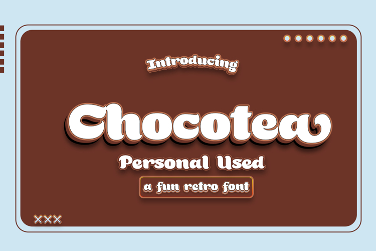 Chocotea Font