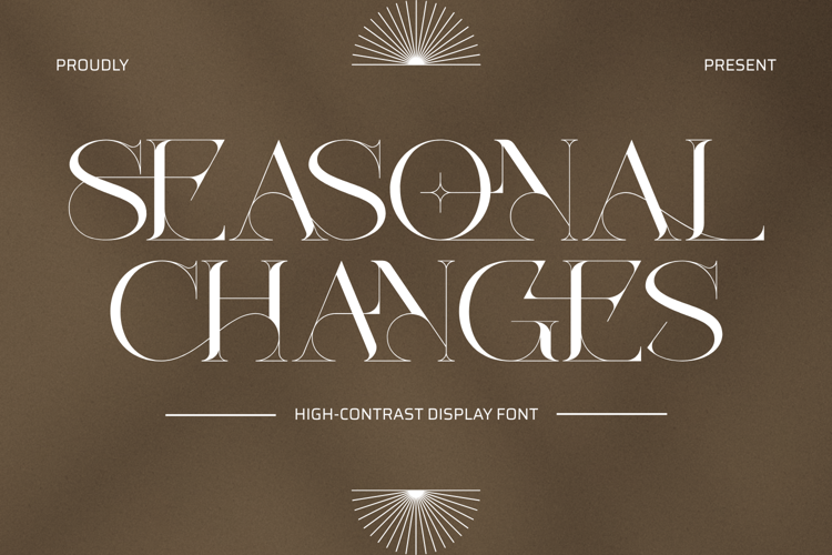 Preview of Seasonal Changes Font