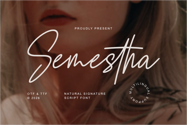 Preview of Semestha Font