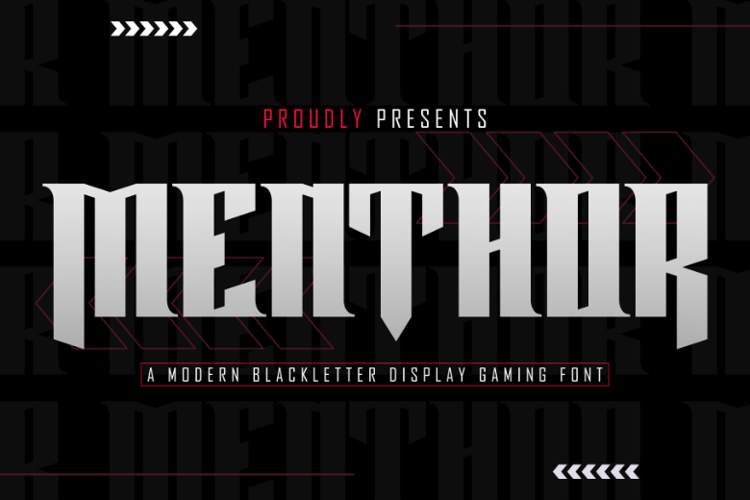 Preview of Menthor Font