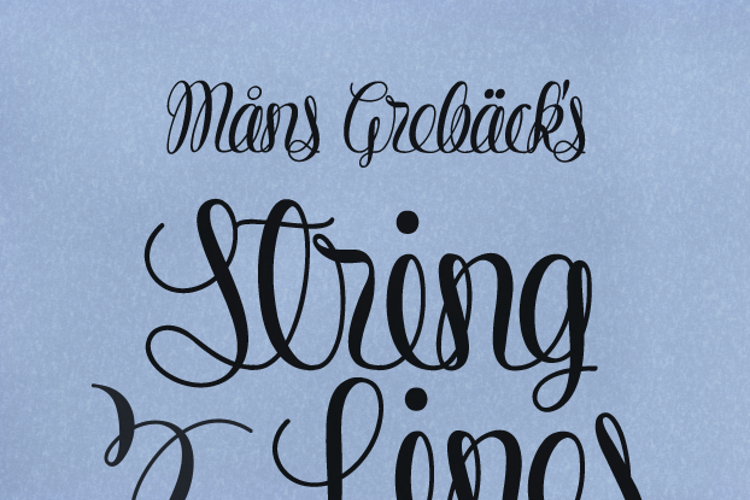 String Lines Font