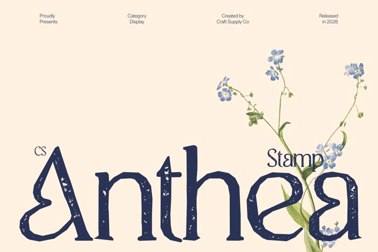 Preview of CS Anthea Stamp Font