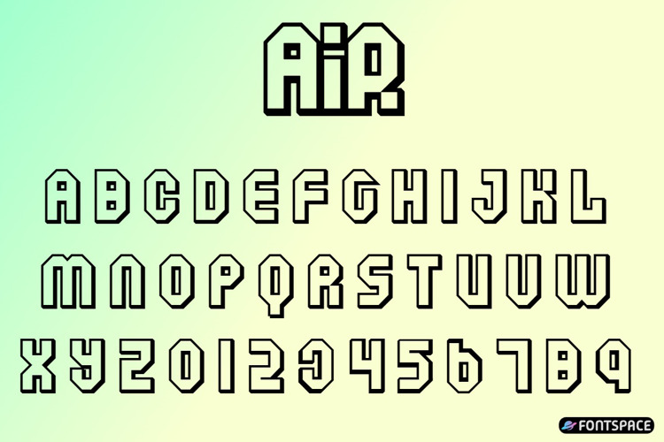 Preview of Air Font