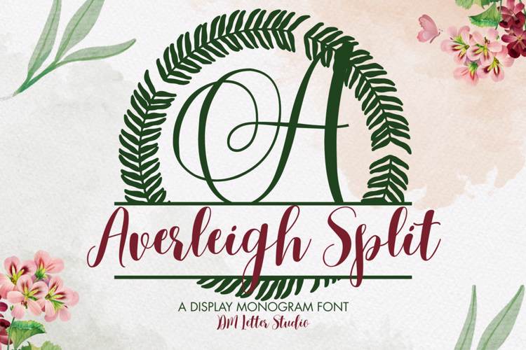 Preview of Averleigh Split Monogram Font