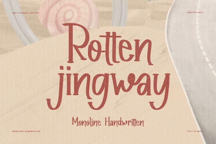 Rotten Jingway Font