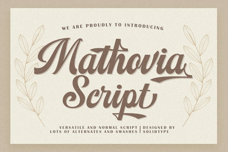 Mathovia Script Font