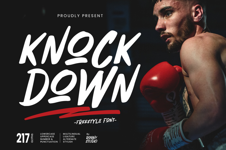 Knock Down Font