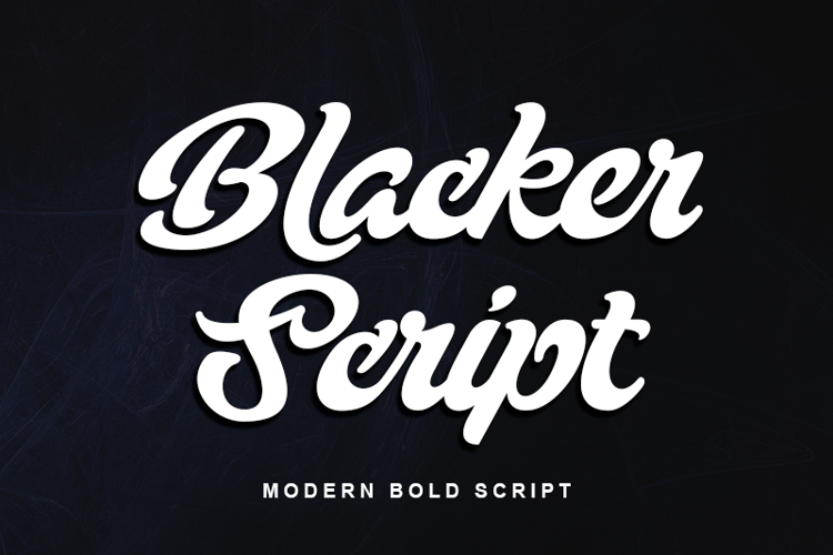 Blacker Script - Font