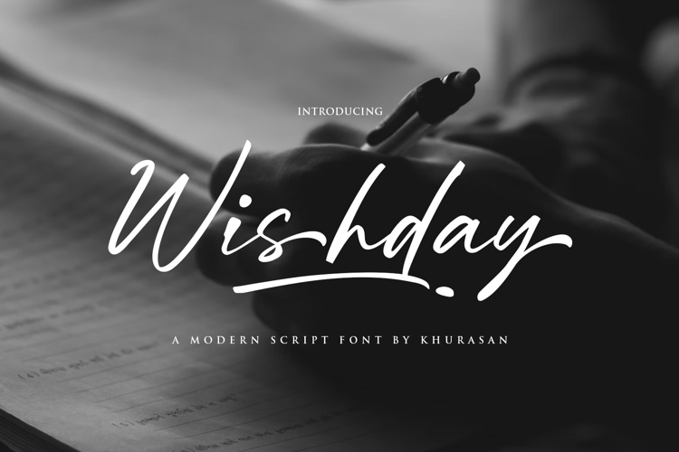 Preview of Wishday Font
