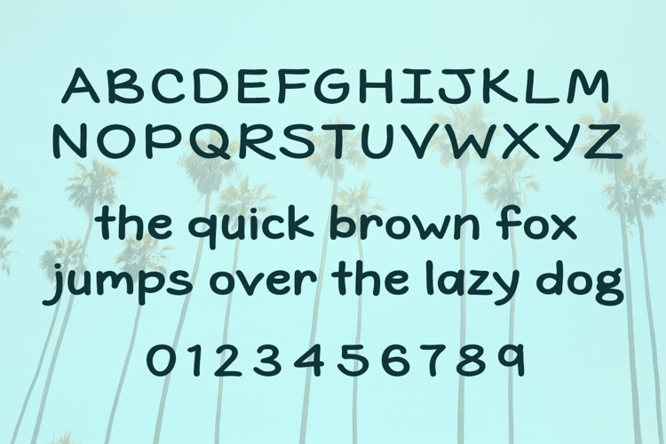 Preview of Summer in July Font