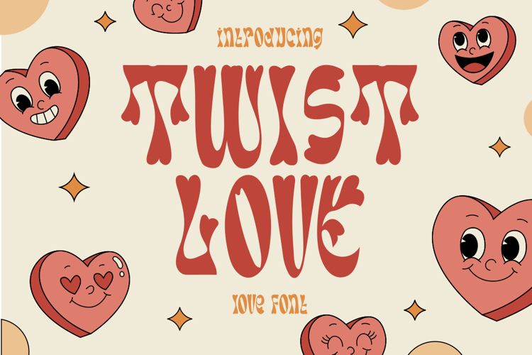 Preview of Twist Love Font