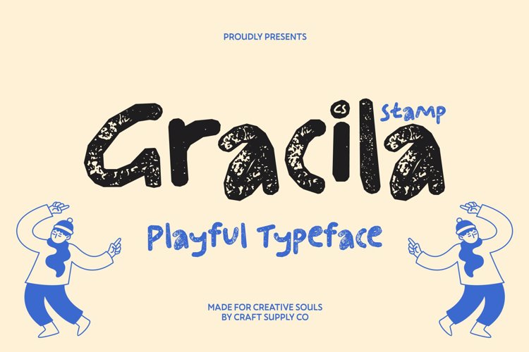 Preview of CS Gracila Stamp Font
