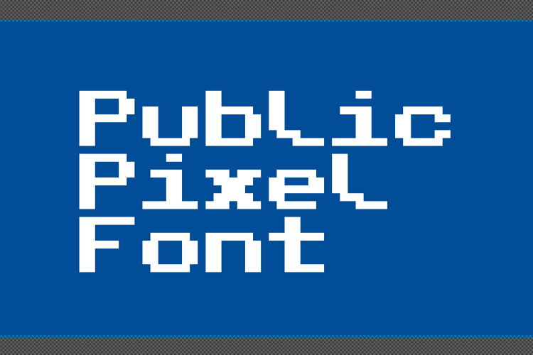 Public Pixel Font