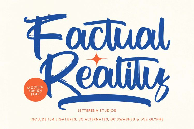 Preview of Factual Reality VERSION Font