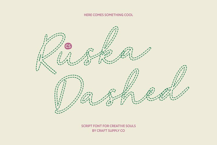 Preview of CS Ruska Dashed Font