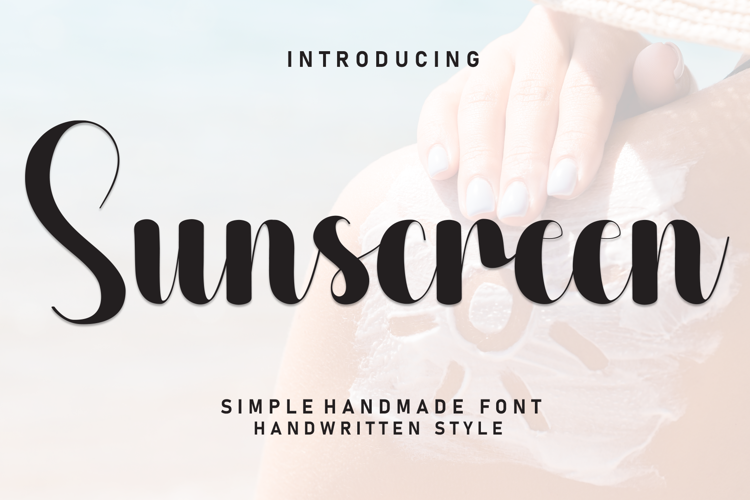 Sunscreen Font