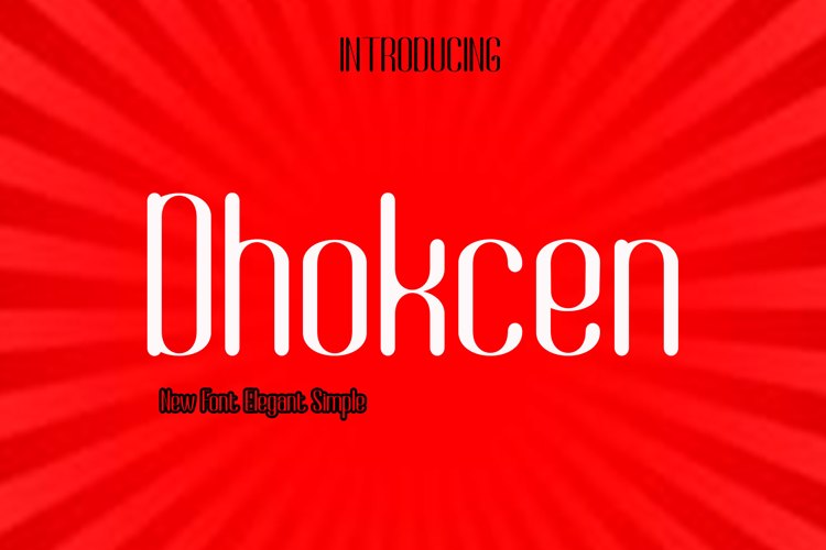 Dhokcen Font