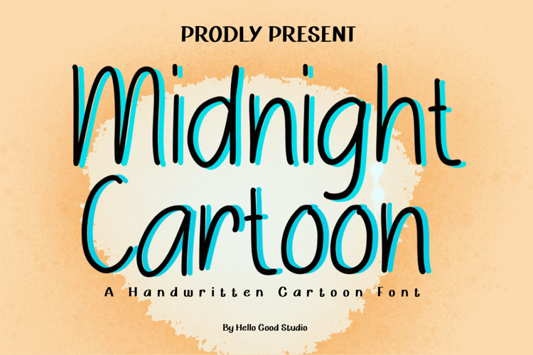 Preview of Midnight Cartoon Font