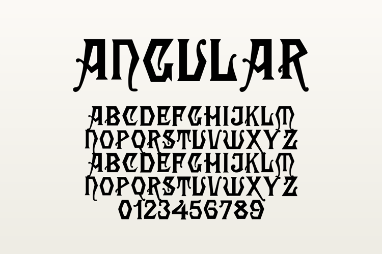 Preview of Angular Font