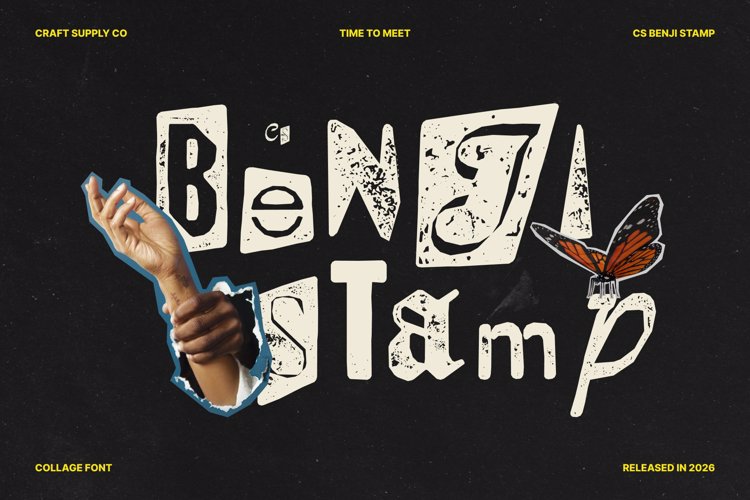 Preview of CS Benji Stamp Font
