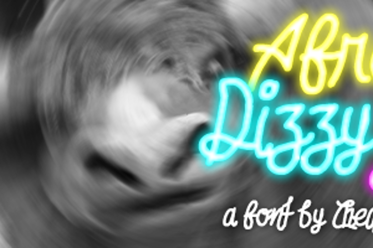 Afroed Dizzy Yak Font
