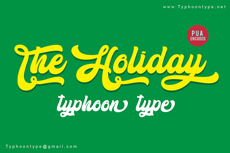 The Holiday Font