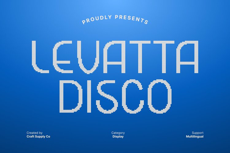 Preview of Levatta Disco Font