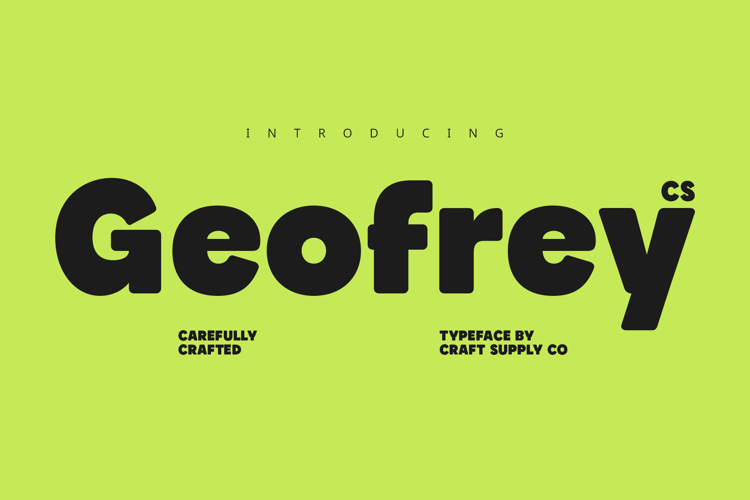 Preview of CS Geofrey Font