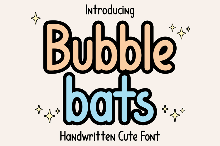 Bubble Bats Font