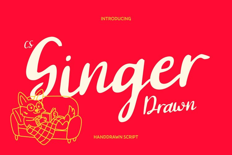 Preview of CS Ginger Drawn Font
