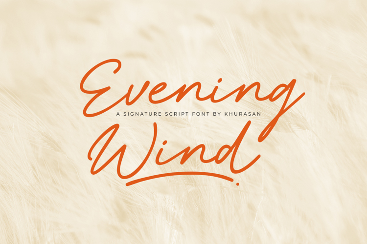 Evening Wind Font