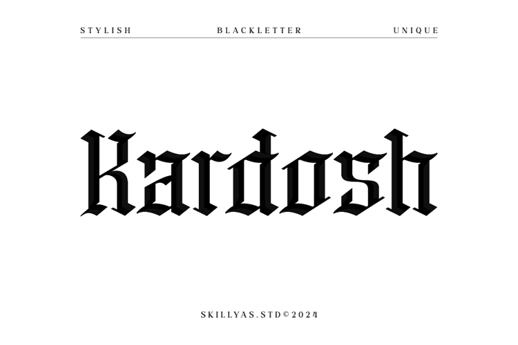 Kardosh Demo Font