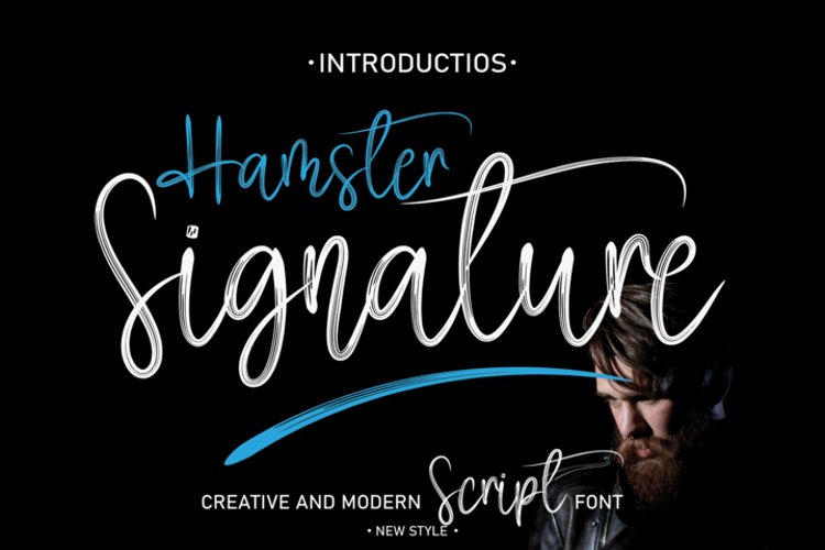 Hamster Signature Font