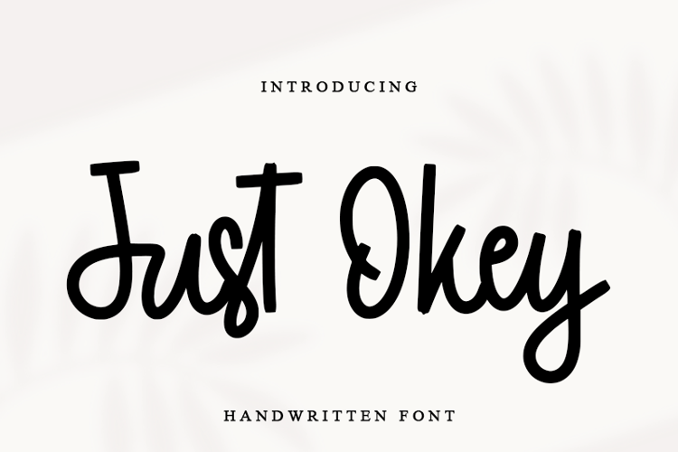 Just Okey - Font