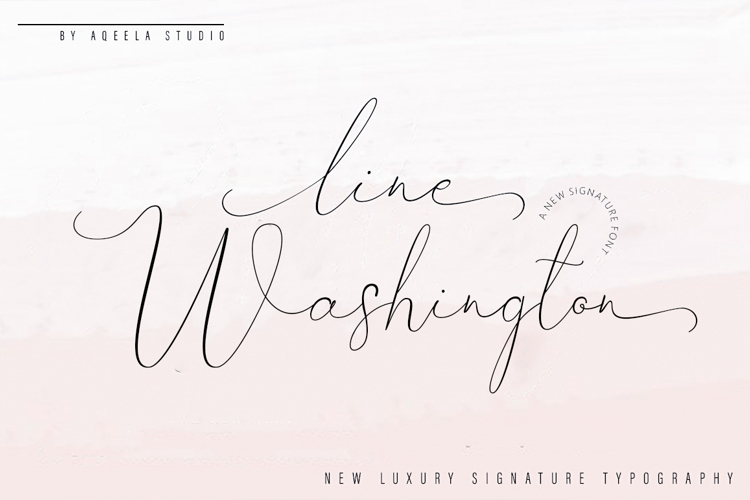 Line Washington Font
