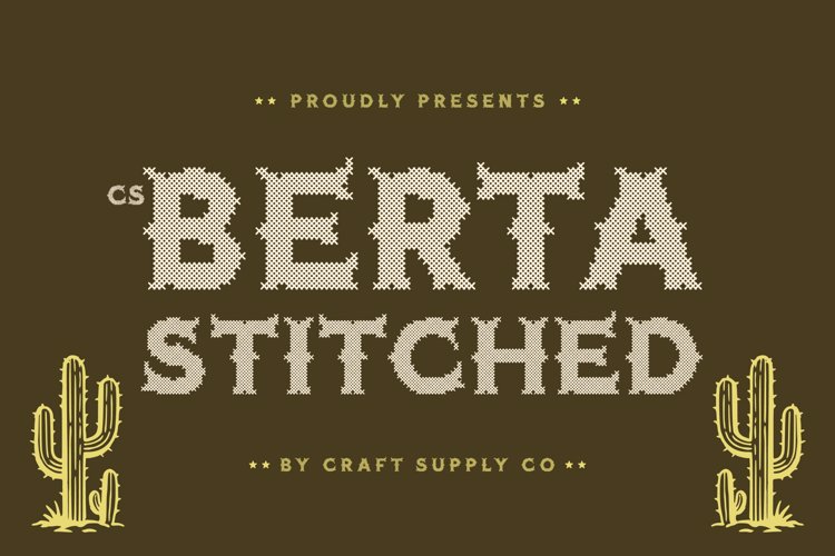 Preview of CS Berta Stitched Font